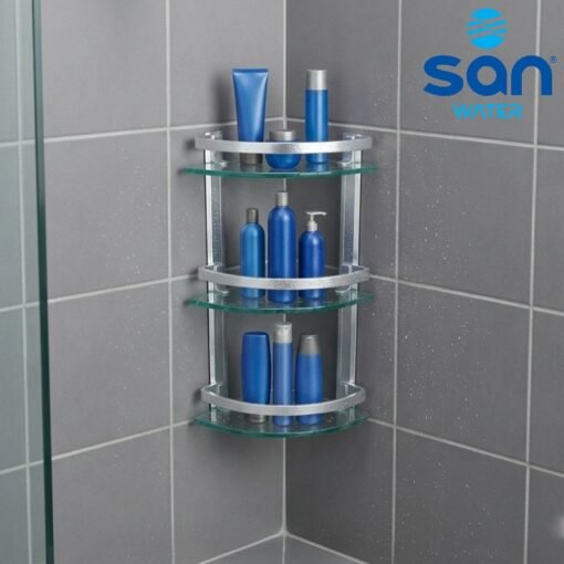 Etagère de Coin en Verre Triple SANWATER 1325A