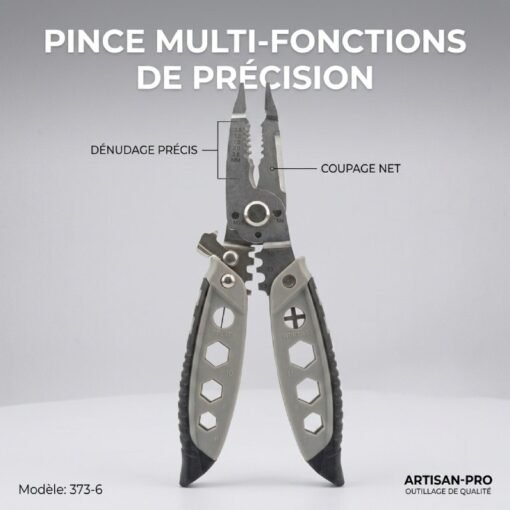 Pince Electricien à Dénuder 16en1 Multi-Usage 373-6