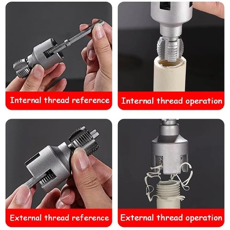 Outil de Filetage Externe et Interne de Tuyau Universel PPR 308-9 – Image 5