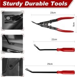 Kit d’Outils de Retrait Automatique des Garnitures Panneau de Voiture 19PCS 308-11 – Image 4