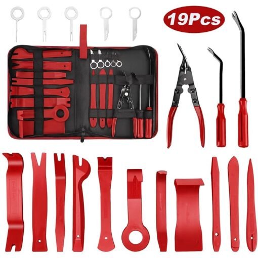 Kit d’Outils de Retrait Automatique des Garnitures Panneau de Voiture 19PCS 308-11