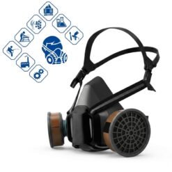 Alternative view of Masque à Gaz Anti-Poussière Respirateur Double Filtres pour Protection de l'Industrie d'Usine