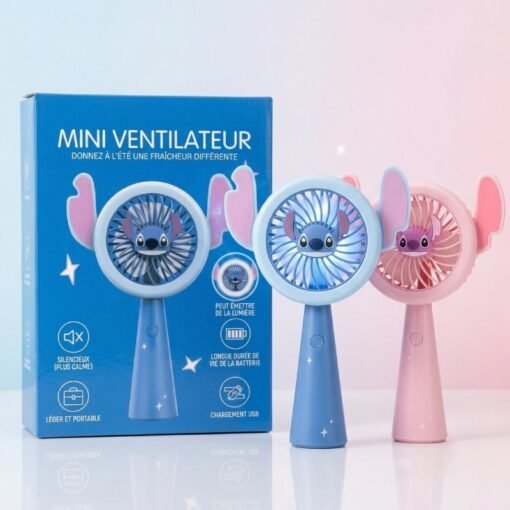 Mini Ventilateur Portable Rechargeable STITCH SD-74
