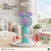 Mini Ventilateur Portable avec Support Téléphone HELLO KITTY 262