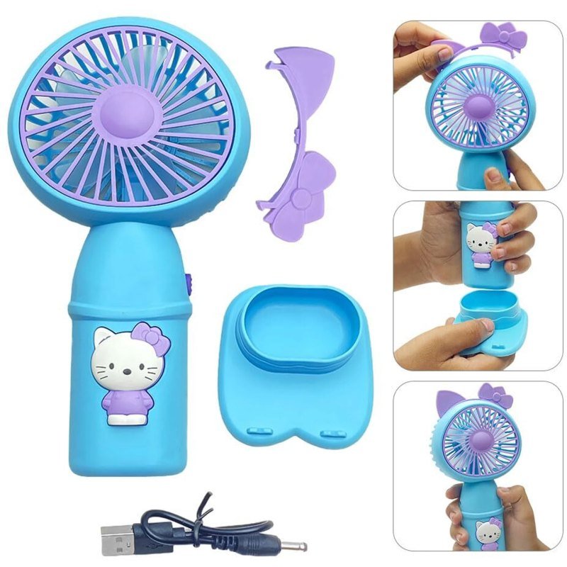 Mini Ventilateur Portable avec Support Téléphone HELLO KITTY 262 – Image 3