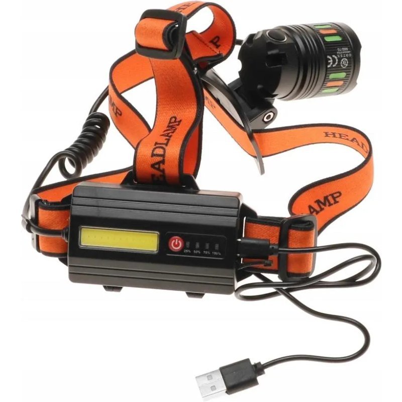 Torche LED Frontale et Dorsal Rechargeable avec ZOOM – Image 5
