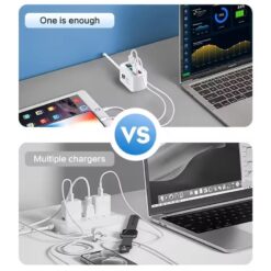 Alternative view of Chargeur USB Rapide Multiports 6en1 3.1A 100cm