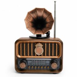 Radio Rétro Sans-fil Bluetooth FM Rechargeable Type-C VINTAGE – Image 3