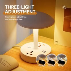 Multiprise Lampe de Bureau 2500W avec USB – Contrôle Intelligent & Éclairage Modulable CHAMPIGNON – Image 4