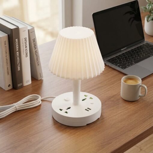 Veilleuse Multifonction 2 Prises avec 2 USB 2500W