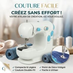 Mini Machine À Coudre Avec Lumière LED Et Bouton À 2 Vitesses YFSM-306