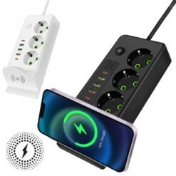 Alternative view of Multiprise 3P + 3USB + 2 TYPE-C 2500W Chargement Sans-Fil