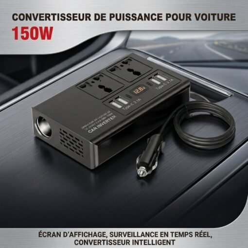 Convertisseur Intelligent pour Voiture 12V 150W (Olesson)