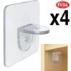 Equerres Support Etagère Adhésifs 4PCS FIRLA