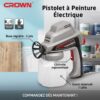 Pistolet à Peinture Electrique 0.7L 80W Crown CT31012