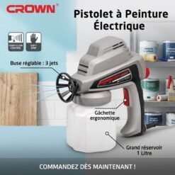 Pistolet à Peinture Electrique 0.7L 80W Crown CT31012