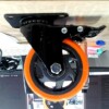 Roues pivotantes en acier à frein Orange GM