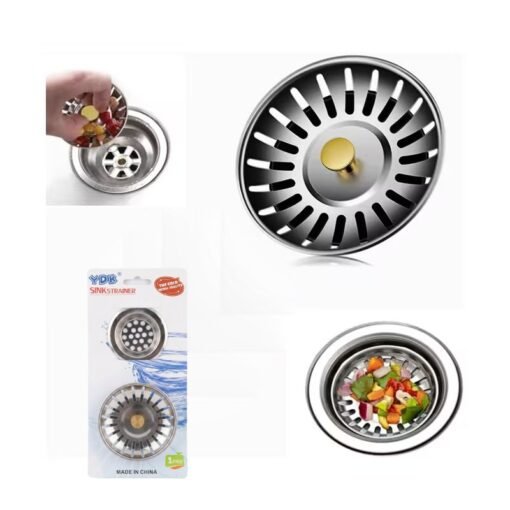 Siphons Filtres d'Evier en Inox 2PCS 25-72