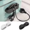 Support Attache Cable Blanc et Noir Adhésif 2PCS 25-69