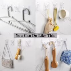 Alternative view of Crochet Adhésifs en Plastique 4PCS