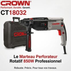 Marteau Piqueur Perforateur 26mm 850W CROWN | CT18032