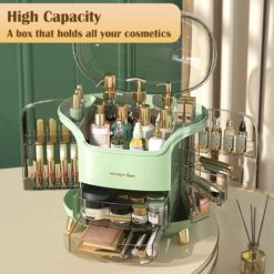 Armoire Coiffeuse Organisateur de Maquillage Cosmétique avec 2 Tiroirs – Image 7