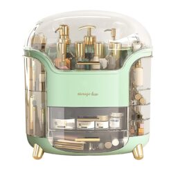 Armoire Coiffeuse Organisateur de Maquillage Cosmétique avec 2 Tiroirs – Image 9