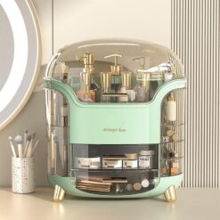 Armoire Coiffeuse Organisateur de Maquillage Cosmétique avec 2 Tiroirs – Image 5