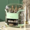 Armoire Coiffeuse Organisateur de Maquillage Cosmétique avec 2 Tiroirs