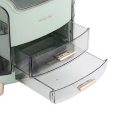 Armoire Coiffeuse Organisateur de Maquillage Cosmétique avec 2 Tiroirs – Image 18