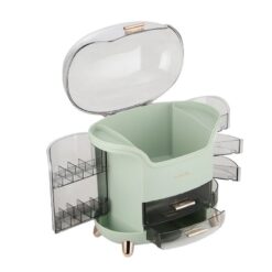 Armoire Coiffeuse Organisateur de Maquillage Cosmétique avec 2 Tiroirs – Image 14
