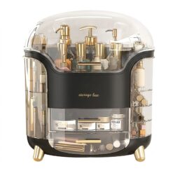 Armoire Coiffeuse Organisateur de Maquillage Cosmétique avec 2 Tiroirs – Image 11