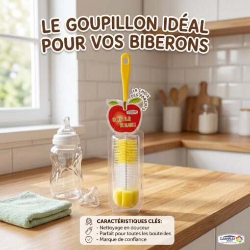 Brosse de Nettoyage Biberon et Verres CLEANTEX