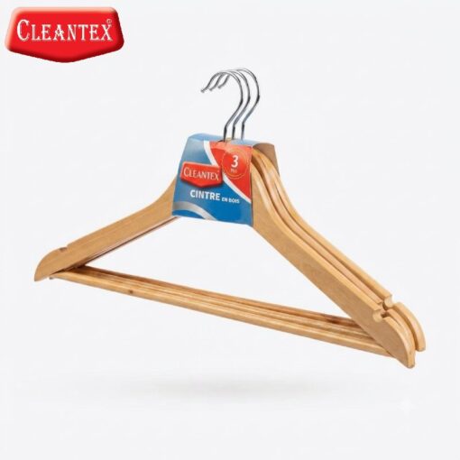 Cintre en Bois 3PCS CLEANTEX