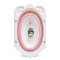 Baignoire Bébé Pliable Portable - Rose claire