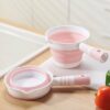 Tasse à Eau Pliante en Plastique et Silicone pour Cuisine et Salle de Bain