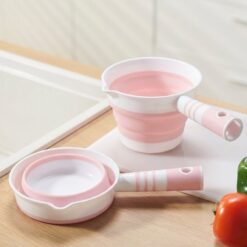 Tasse à Eau Pliante en Plastique et Silicone pour Cuisine et Salle de Bain