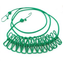 Corde à Linge Elastique avec 12 Pinces – Image 4