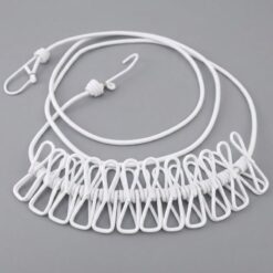 Corde à Linge Elastique avec 12 Pinces – Image 6