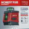 Niveau Laser 5 lignes HONESTPLUS YAM0143