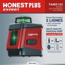 Niveau Laser 5 lignes HONESTPLUS YAM0143