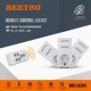 Ensemble de 3 Prises avec Télécommande BEETRO LA341