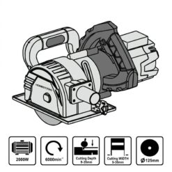 Rainureuse Electrique 2000W 125 MM HONESTPRO YAE2818 – Image 5