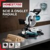 Scie à Onglet Radiale 1450W 210 MM HONESTPRO HT-721761