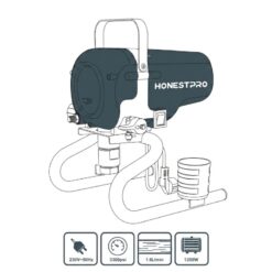 Station de Peinture Airless 1200W 227 BAR HONESTPRO YAE4725 – Image 3