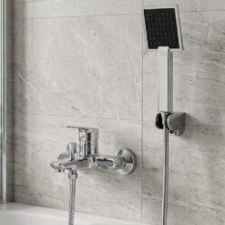 Kit Pommeau de Douche avec Mitigeur en Inox FASTFLEX FST031