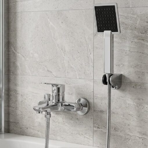 Kit Pommeau de Douche avec Mitigeur en Inox FASTFLEX FST031