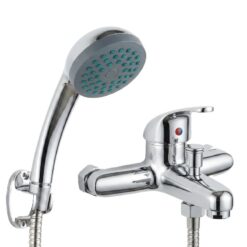 Alternative view of Mitigeur Salle de Bain Double avec Pommeau de Douche