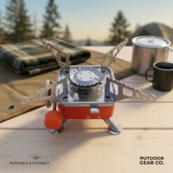 Mini Réchaud Camping à Gaz Portable Compact 2800W 1129-11