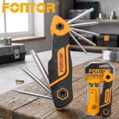 Jeu de 8 Clés Torx Etoile Pliables T9-T40 FONTOR